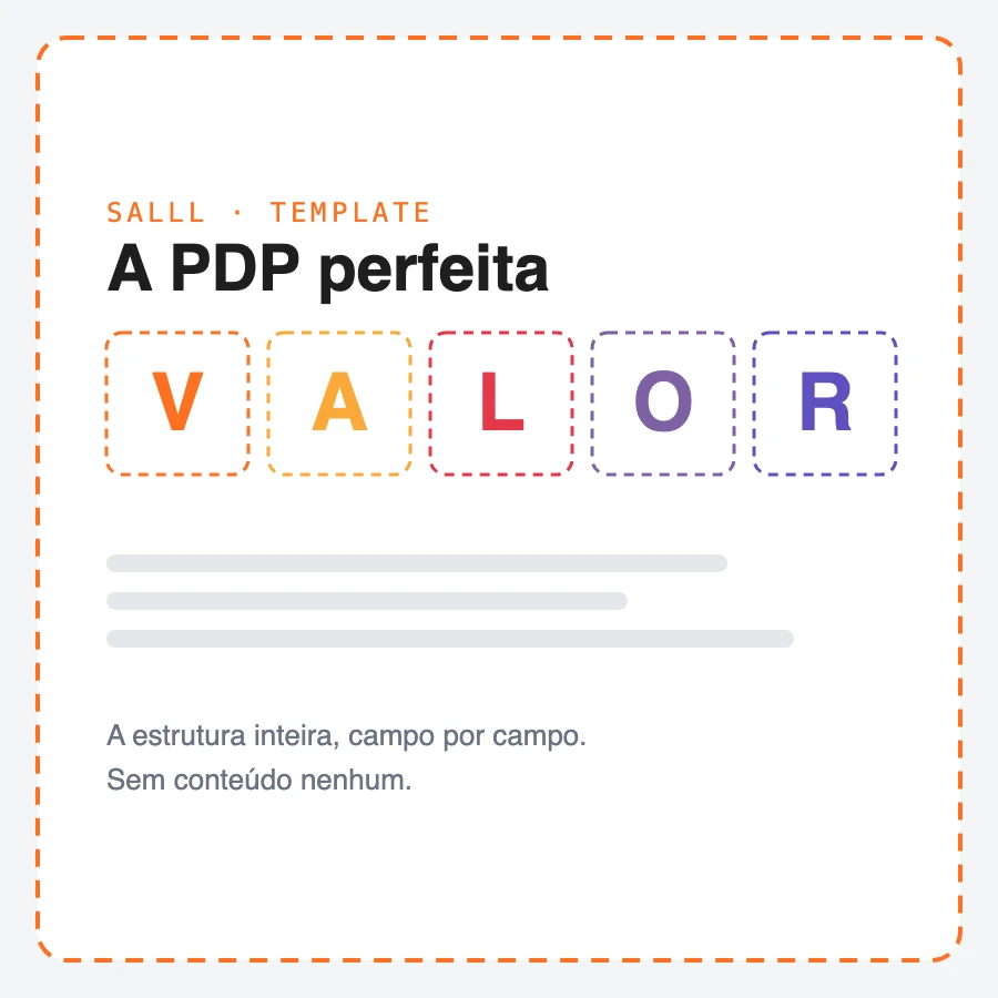 Capa de O template da nova PDP